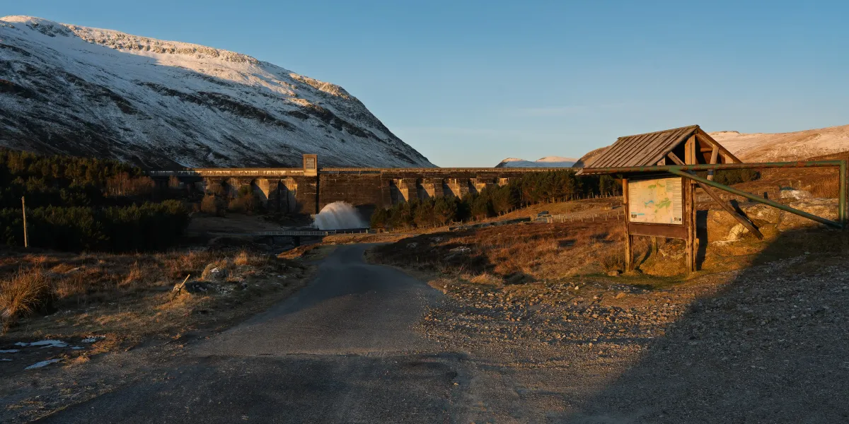 The starting point looking towards Giorra Dam