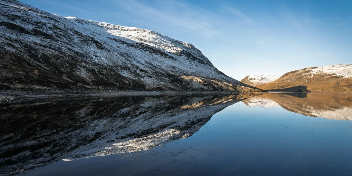 A look over the water from the top of Giorra Dam