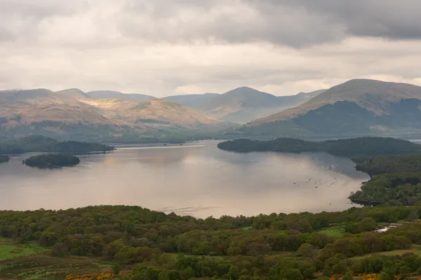 Hiking the Conic Hill from Balmaha trail in Scotland