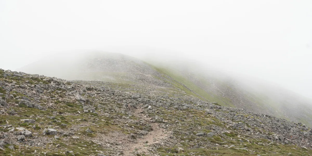 Looking out from the summit of Schiehallion