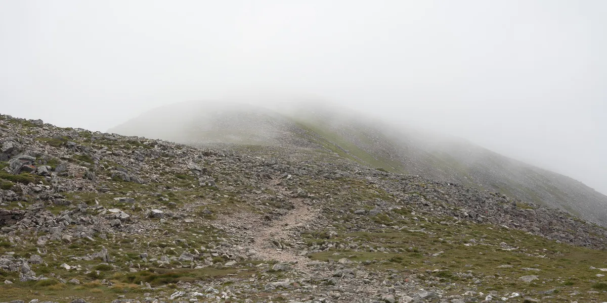 Views opening up across Loch Tummel during the ascent of Schiehallion
