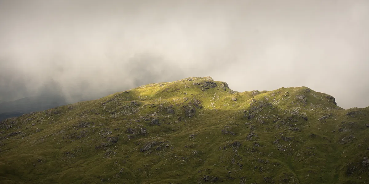 The start of the hike near the A82 layby