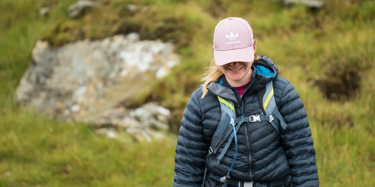 The exposed scramble on the ridge to Beinn a' Chròin