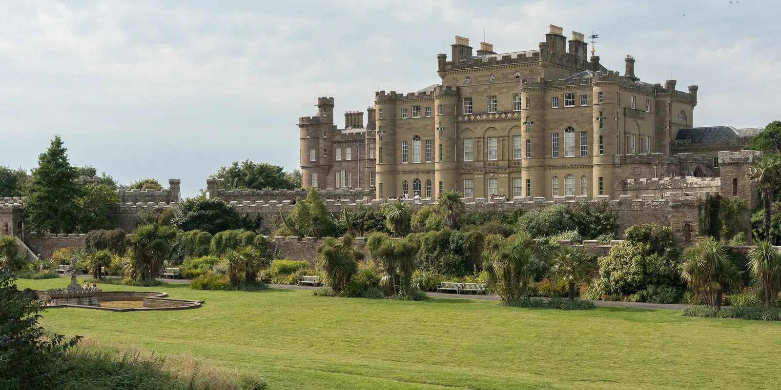 Walking at Culzean Castle in Scotland