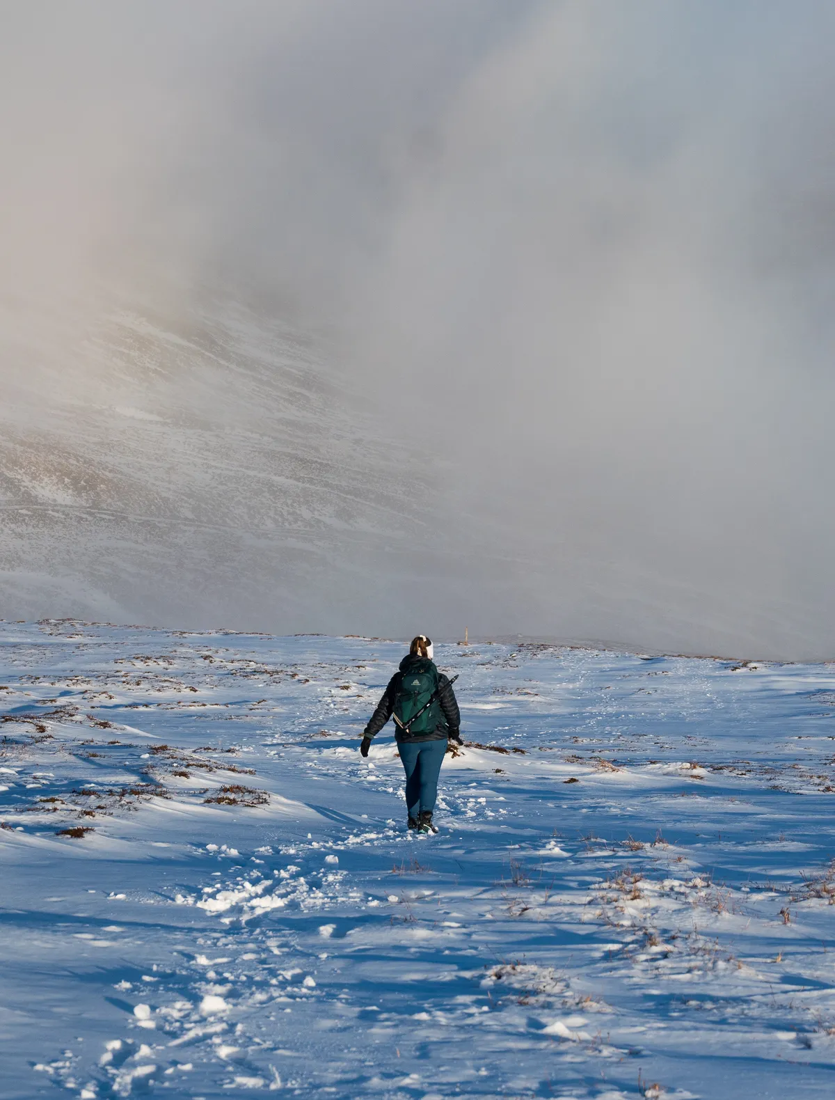 heading down towards the van