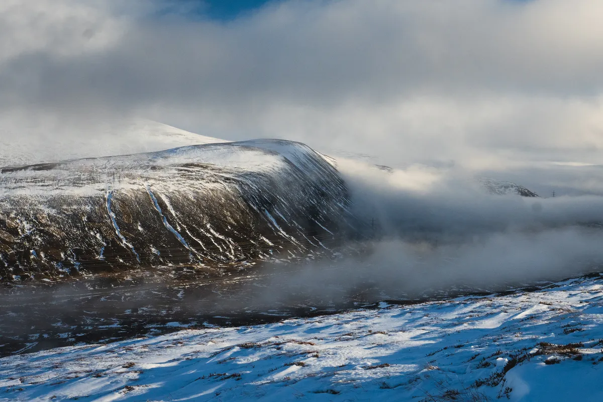 looking across the glen to Carn Na Caim and A Bhuidheanach Bheag