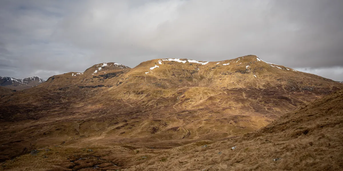 The steep slopes of Meall Glas