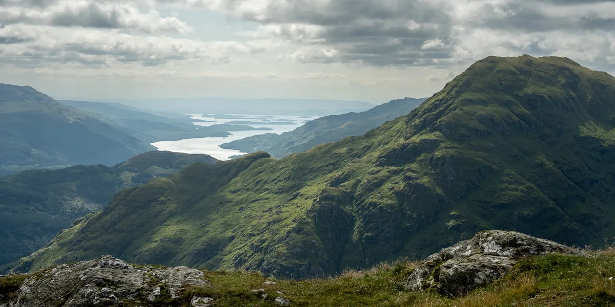 A' Chrois with Loch Lomond visible in the background from Ben Vane summit