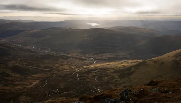 Hiking Mayar and Driesh Munro in Glen Shee to Mount Keen, Scotland