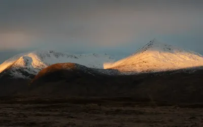 Hiking Creise and Meall a' Bhùiridh Munro in Loch Linnhe to Loch Ericht, Scotland