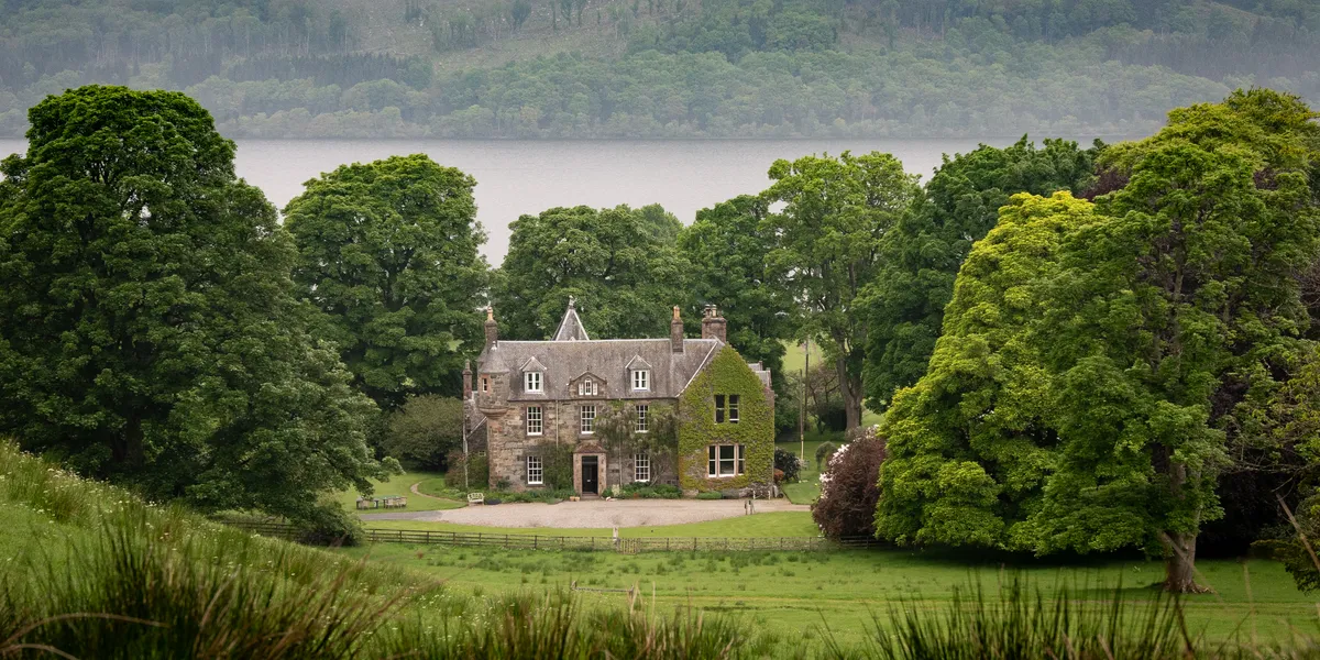 Looking back from the start of the trail towards Loch Earn