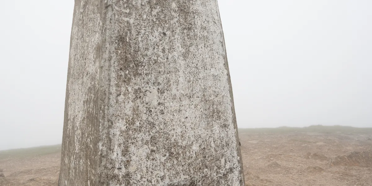 The summit cairn of Ben Vorlich