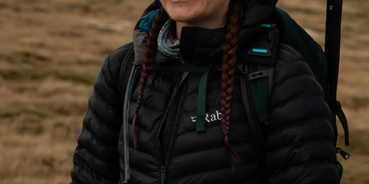 Donna ascending through the winter conditions