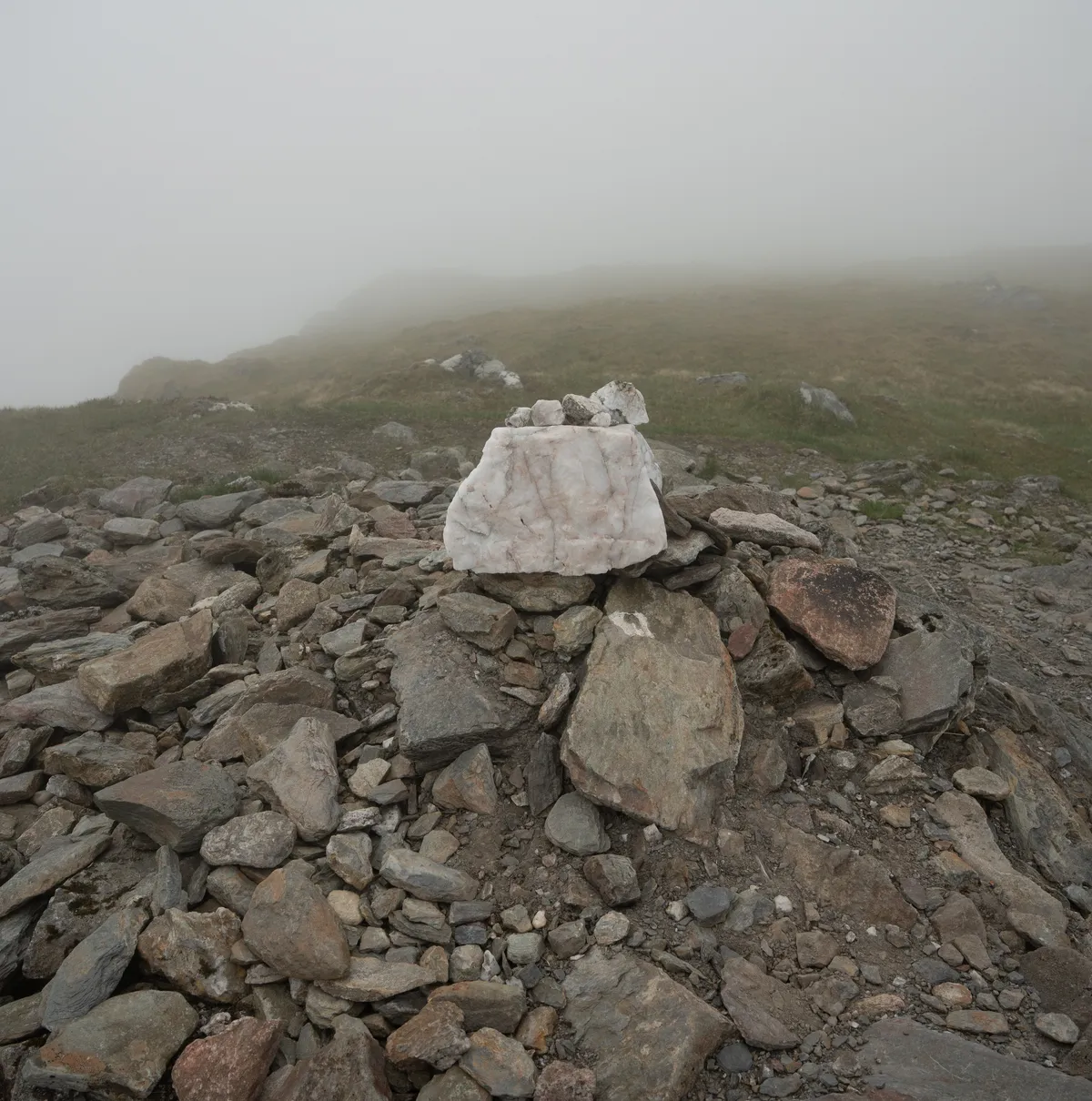 a fairly unremarkable cairn adorns the top of Stuc A' Chroin