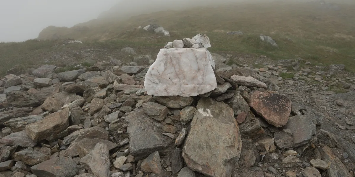 The summit cairn of Stuc a' Chroin