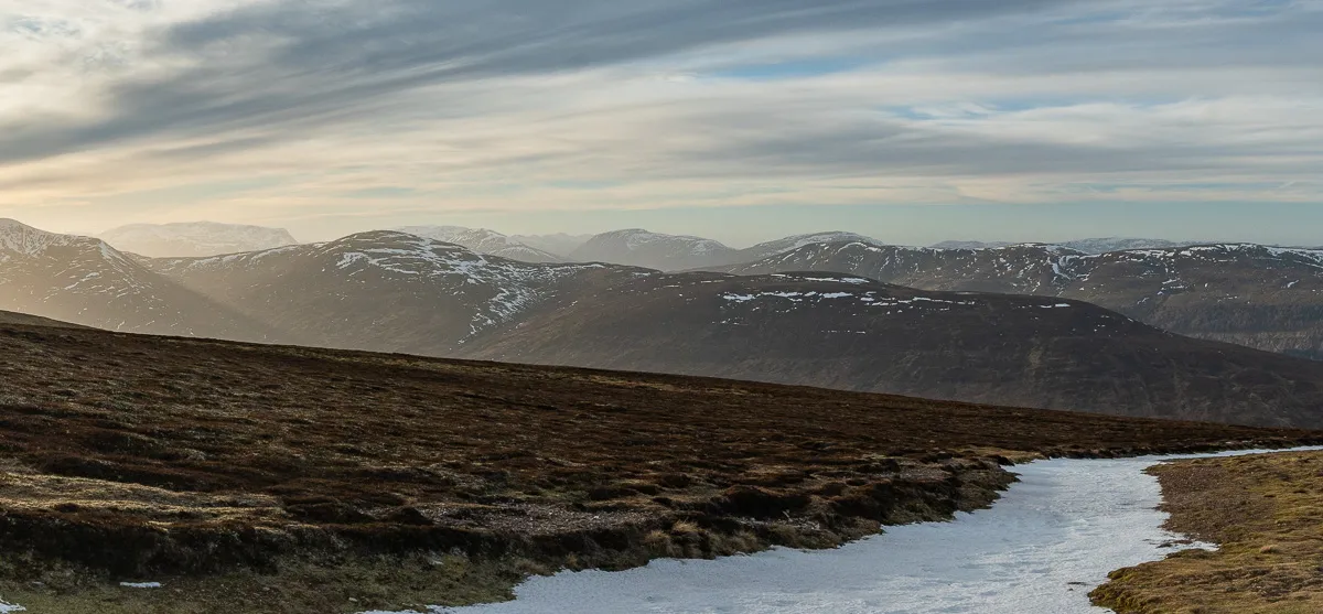 Incredible sunset views on the return to the van