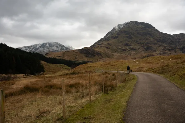 A fantastic 25km circuit from Inveruglas, in the valley of Glen Loin, taking in the summits of Beinn Dubh and Ben Vorlich, and the corrie of Coiregrograin.