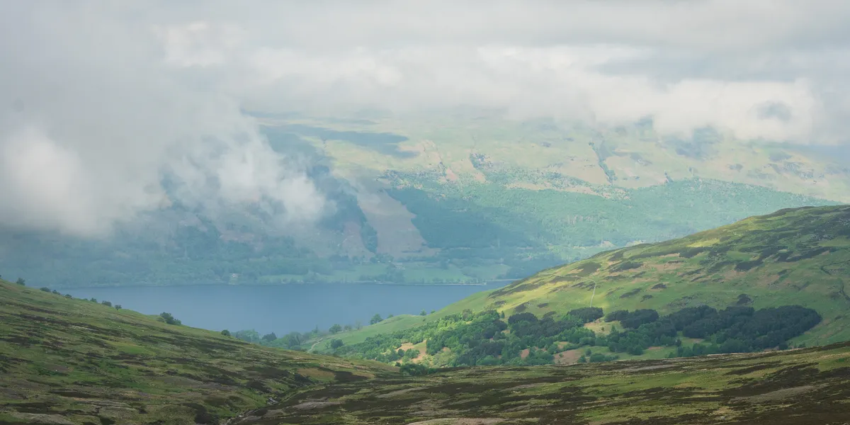 Views looking down to Loch Earn