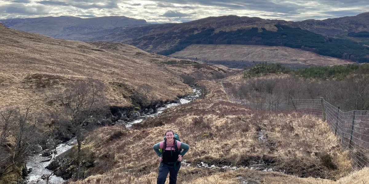 Morning at the camper van before the hike in Glen Dochart
