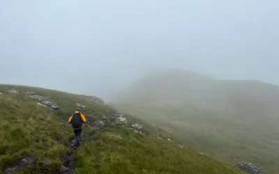 Hiking An Caisteal and Beinn a' Chròin Munro in Loch Lomond to Loch Tay, Scotland