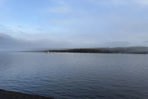 Strathclyde Loch on a calm day, Strathclyde Country Park, Scotland
